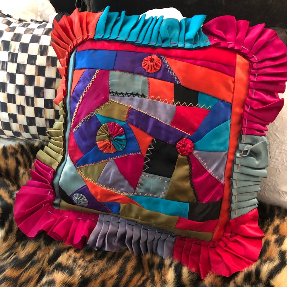 Mackenzie-Childs Crazy Quilt Pillow